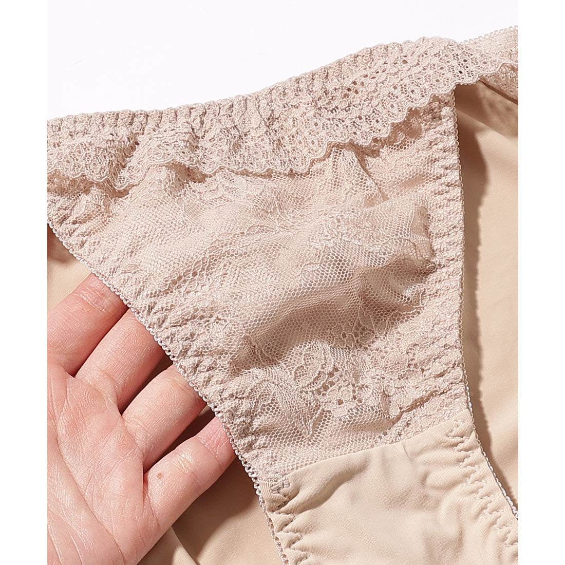 レースレディース Lace Ladies チュール ドッキング フレンチ レース ブラジャー&ショーツ セット (ブラック) ブラック