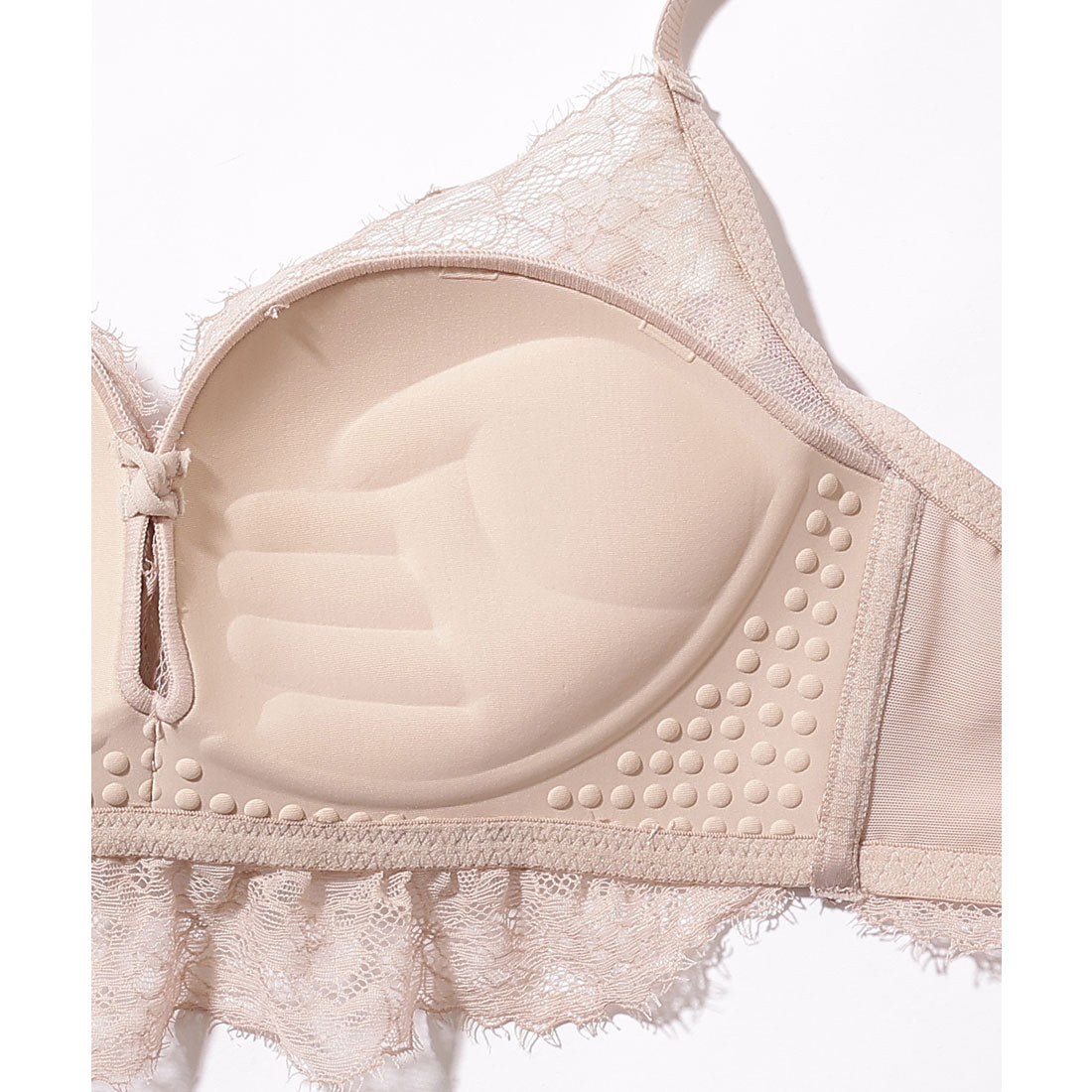 レースレディース Lace Ladies ロマンチック フラワー レース ブラジャー&ショーツ セット【返品不可商品】 (ラベンダー) ラベンダー