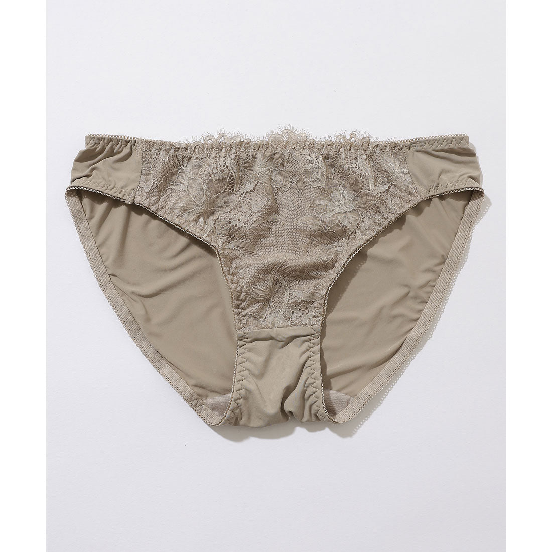 レースレディース Lace Ladies 【2点セット】Vカット スカラップ レース ブラ&ショーツ セット【返品不可商品】 (ピンク) ピンク