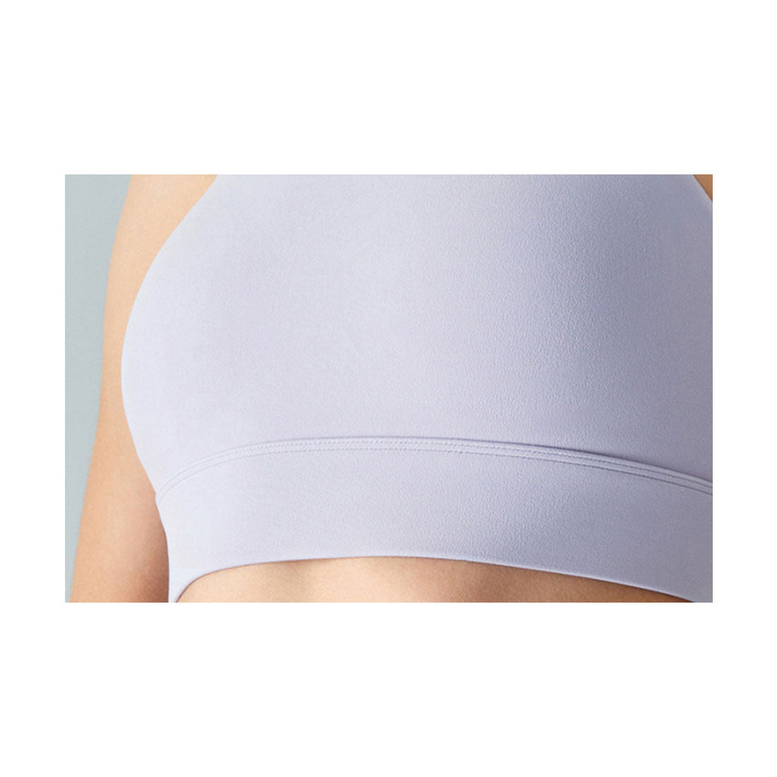 レースレディース Lace Ladies バック クロス ホック付き ヨガ ハーフトップ (ラベンダー) ラベンダー