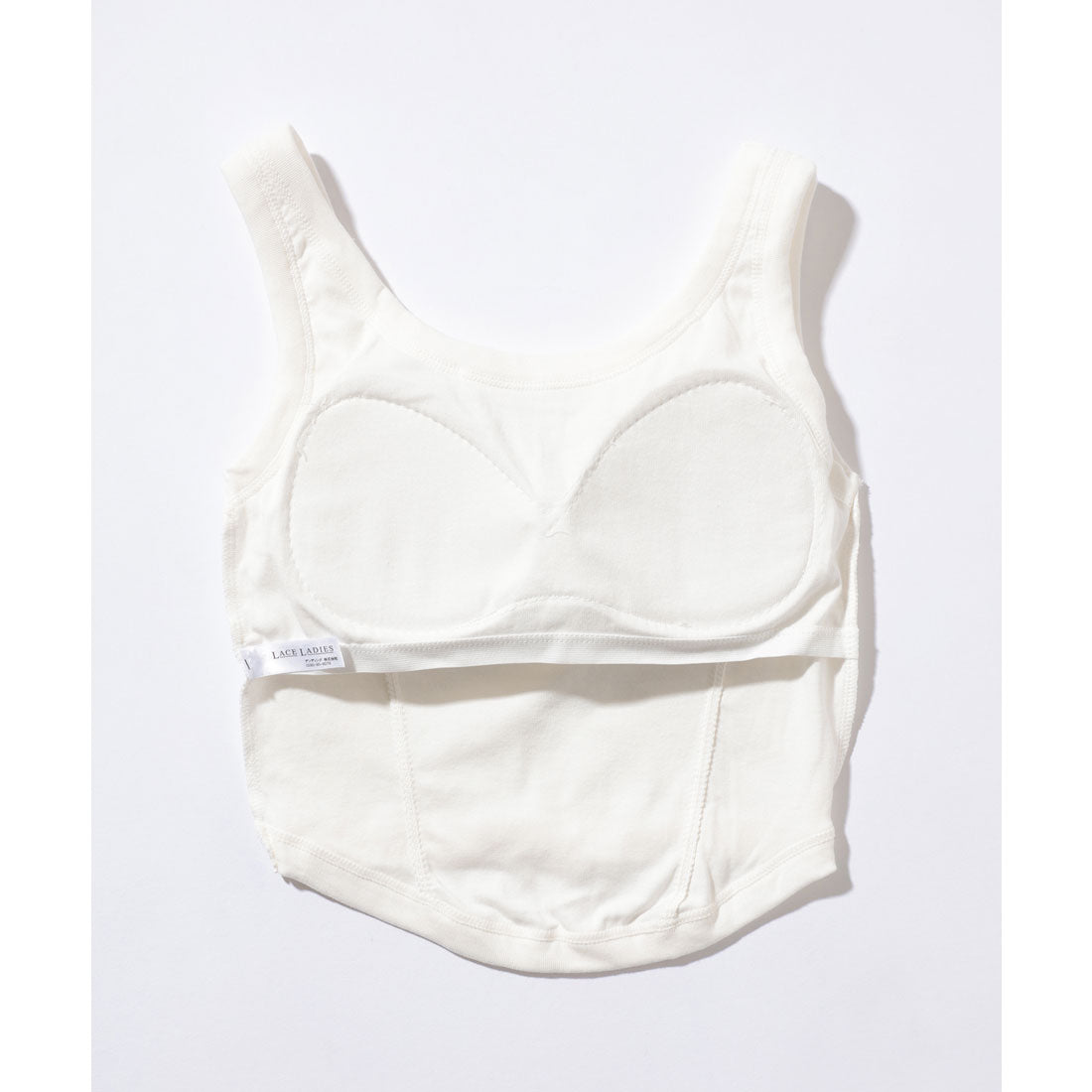 レースレディース Lace Ladies Uネック ラウンドカット コンパクト カップ付き タンクトップ (グリーン) グリーン