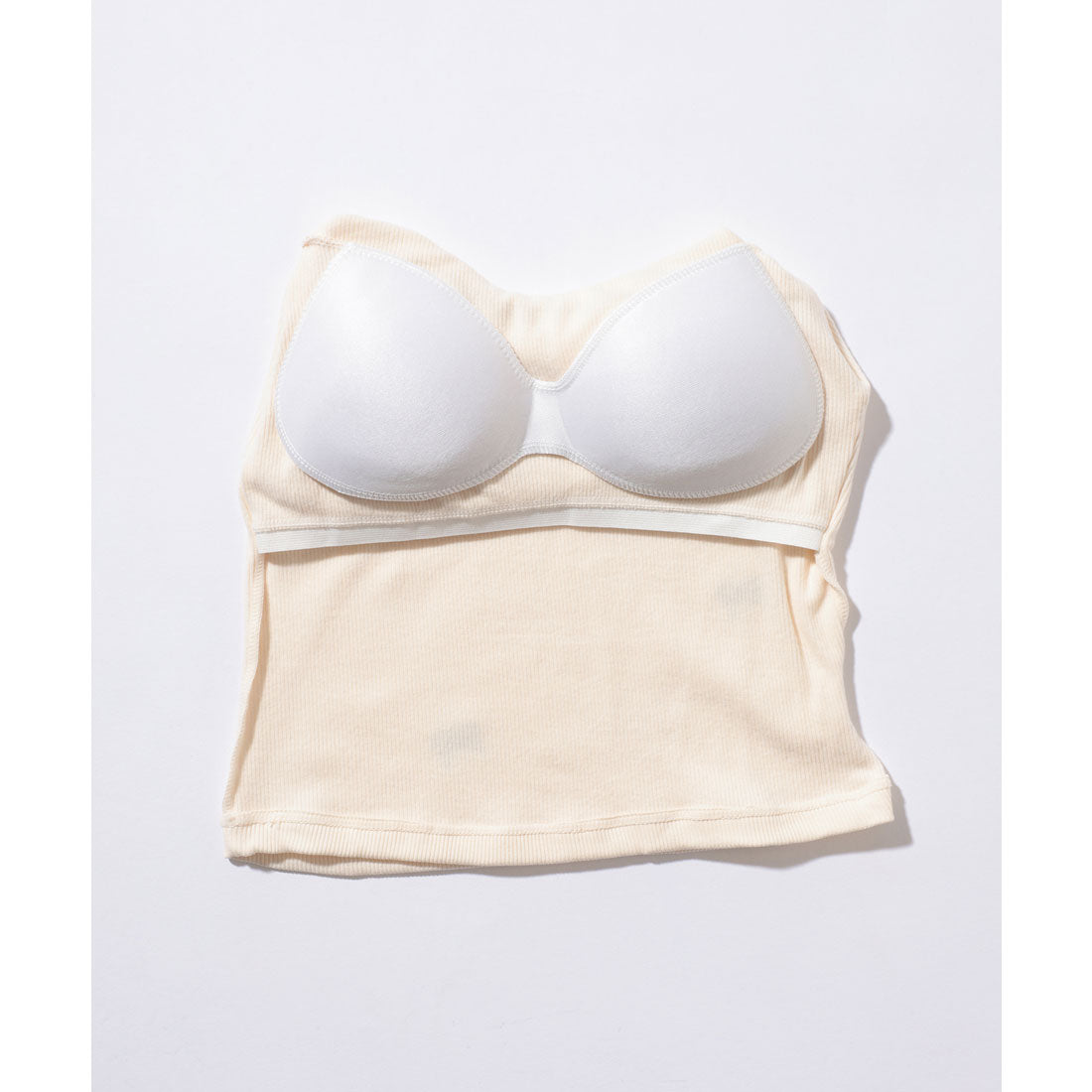 レースレディース Lace Ladies メニー リボン 刺繍 カップ付き タンクトップ (ブラック) ブラック