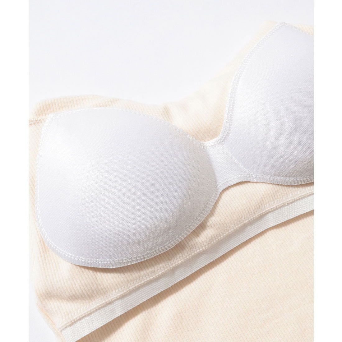 レースレディース Lace Ladies メニー リボン 刺繍 カップ付き タンクトップ (ブラック) ブラック