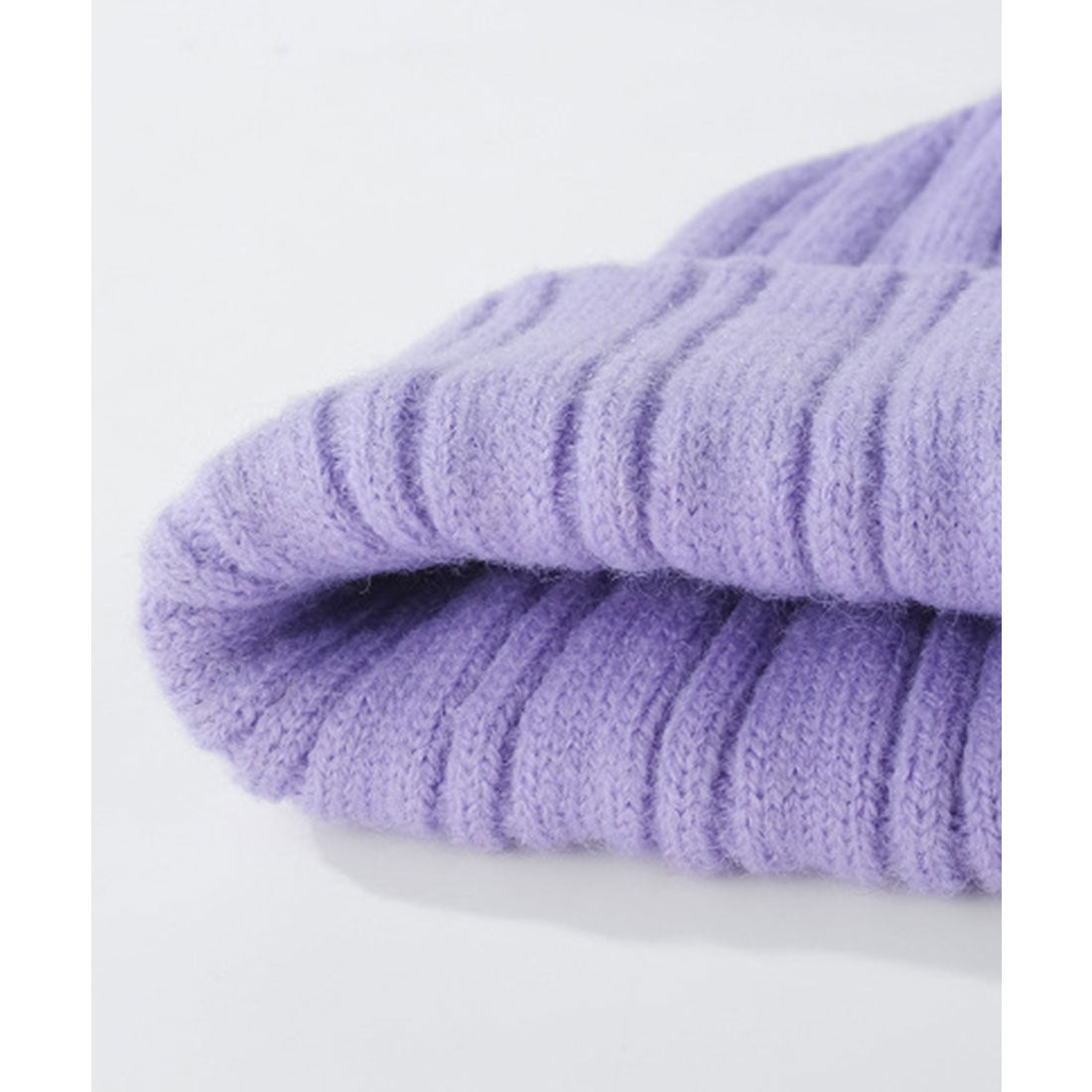 レースレディース Lace Ladies クロス ステッチ リブ ニット ワッチ キャップ (ブラック) ブラック