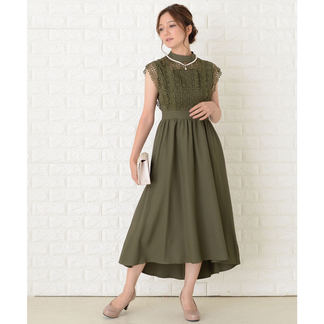 Lace Ladies Fishtail Sleeveless Dress
