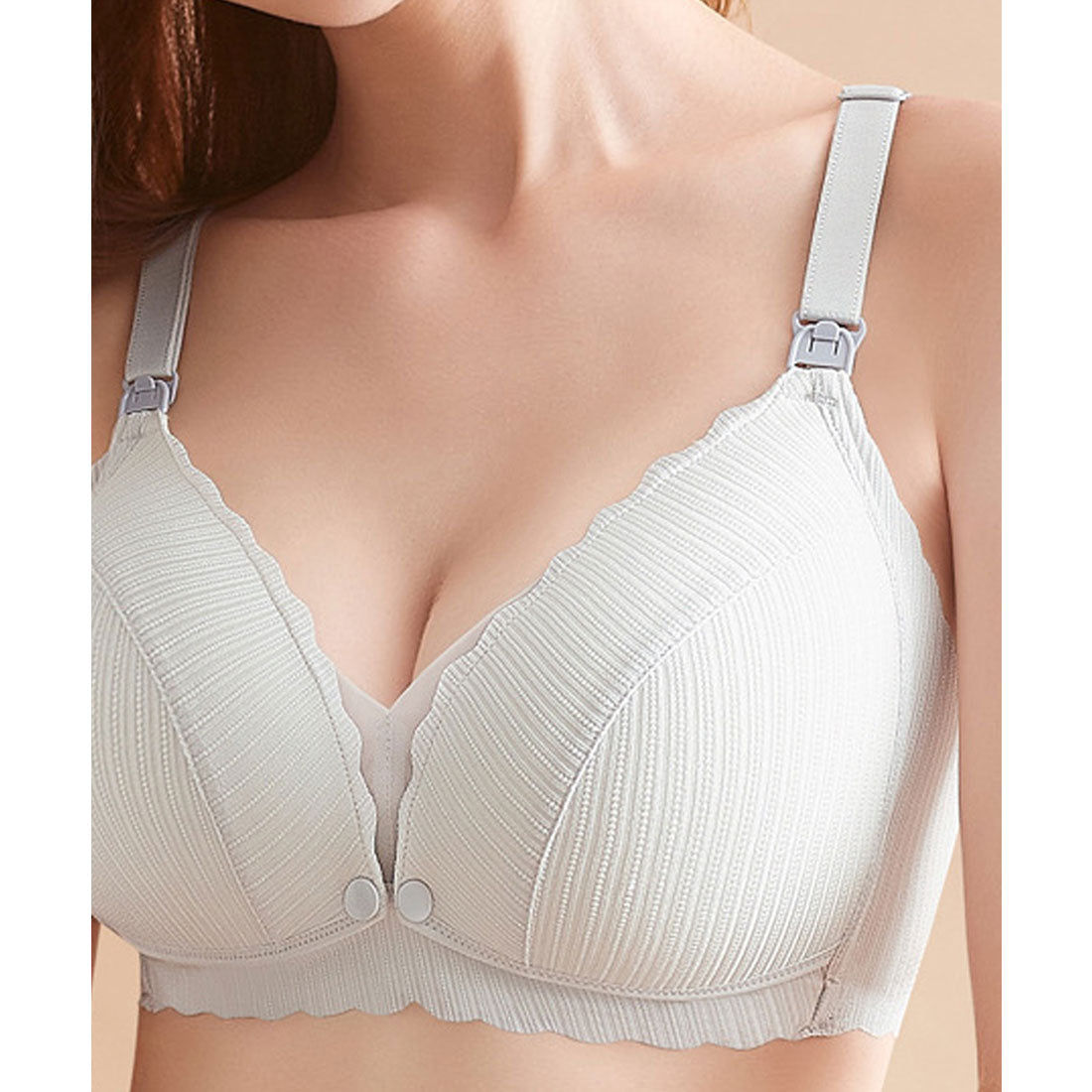 レースレディース Lace Ladies ノンワイヤー ソフトマタニティブラ 2WAYオープン 2枚組