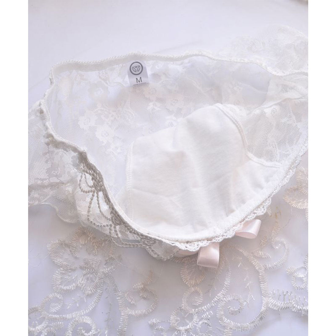レースレディース Lace Ladies 谷間メイク レースブラ&ショーツ 2点セット【返品不可商品】