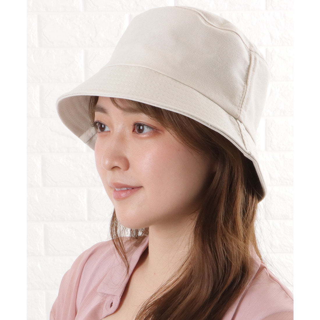 レースレディース Lace Ladies ベーシックUVカットバケットハット,アイボリー