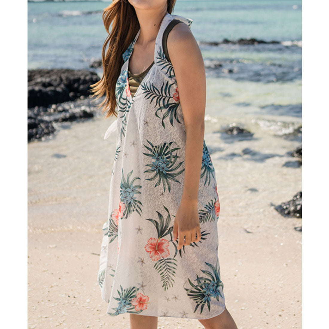 レースレディース Lace Ladies タンキニ カバーワンピース 3点セット水着【返品不可商品】 (ホワイト) ホワイト