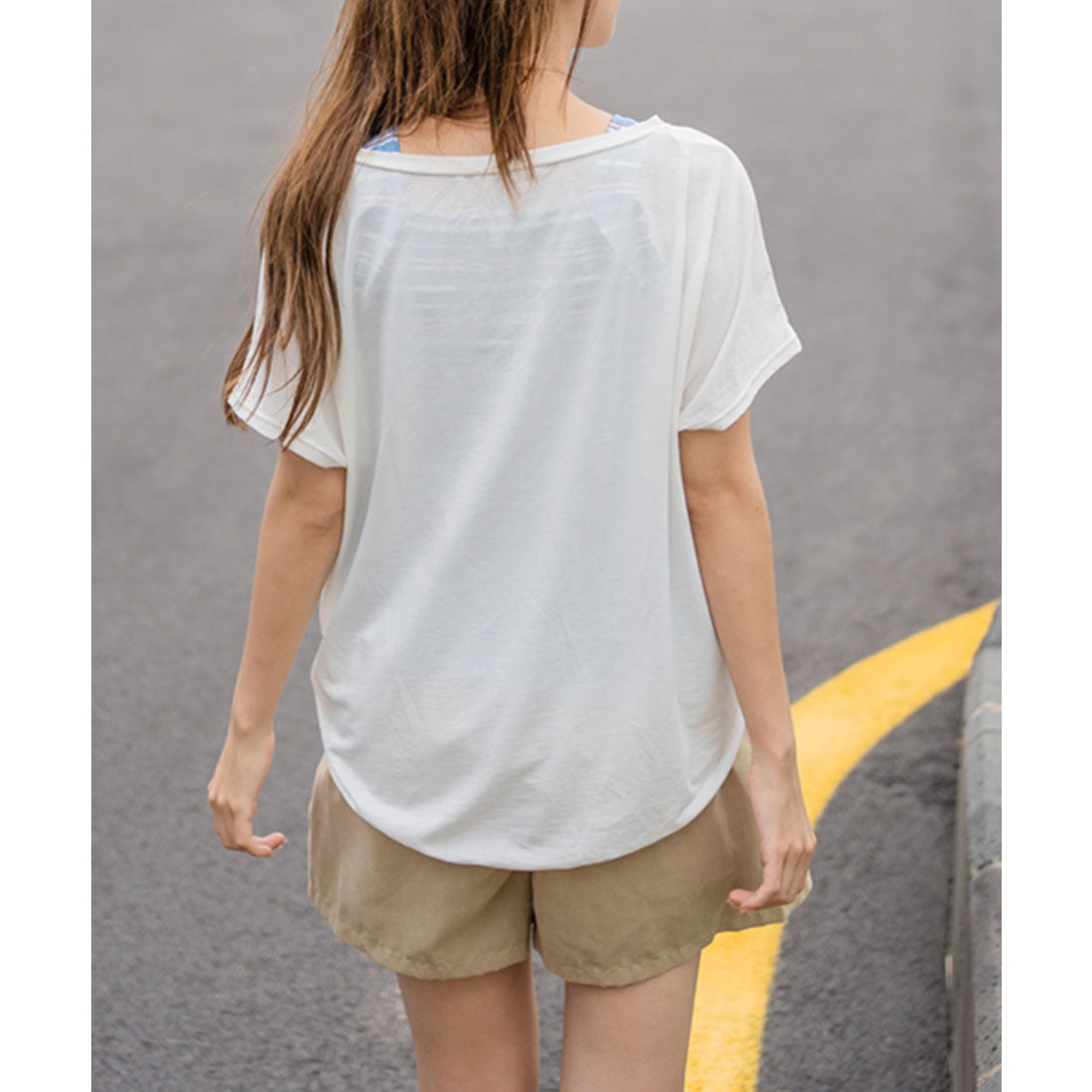 レースレディース Lace Ladies タンキニセパレート ハイウエストショーツ 半袖 ショートパンツ付き4点セット水着