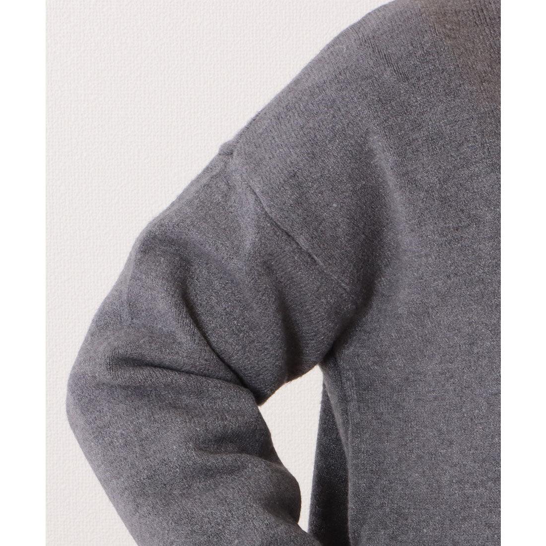 レースレディース Lace Ladies ベーシックVネック長袖ニットカーディガン (ベージュ) ベージュ