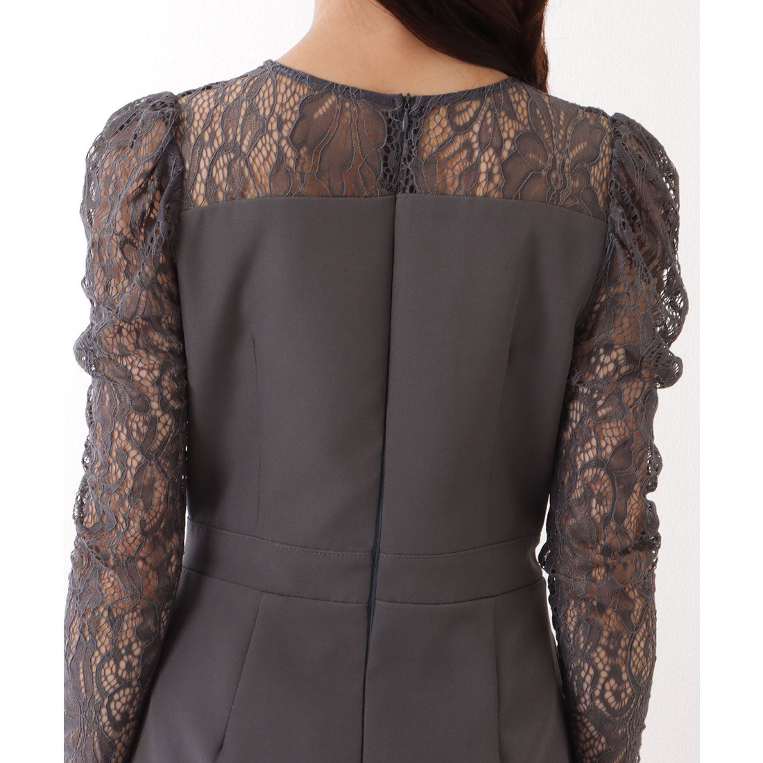 レースレディース Lace Ladies レース ドッキング フェイクレイヤード ビスチェ ワンピース