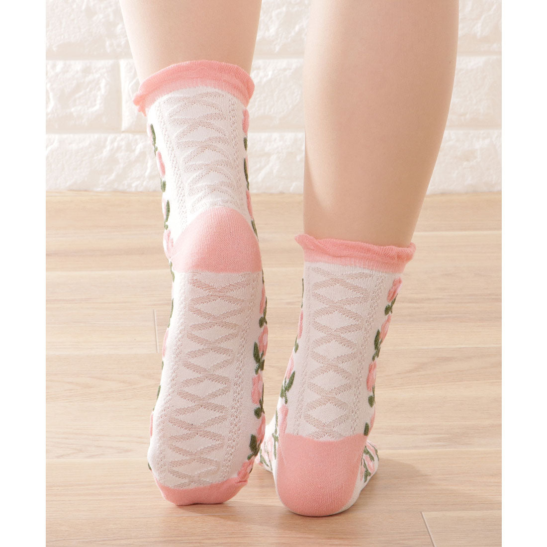 レースレディース Lace Ladies 【5足セット】ガーリーモチーフバラエティクルーソックス