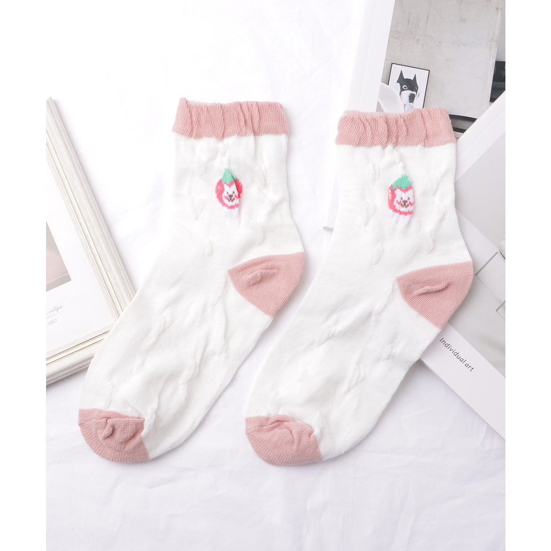 レースレディース Lace Ladies 【5足セット】ガーリーモチーフバラエティクルーソックス