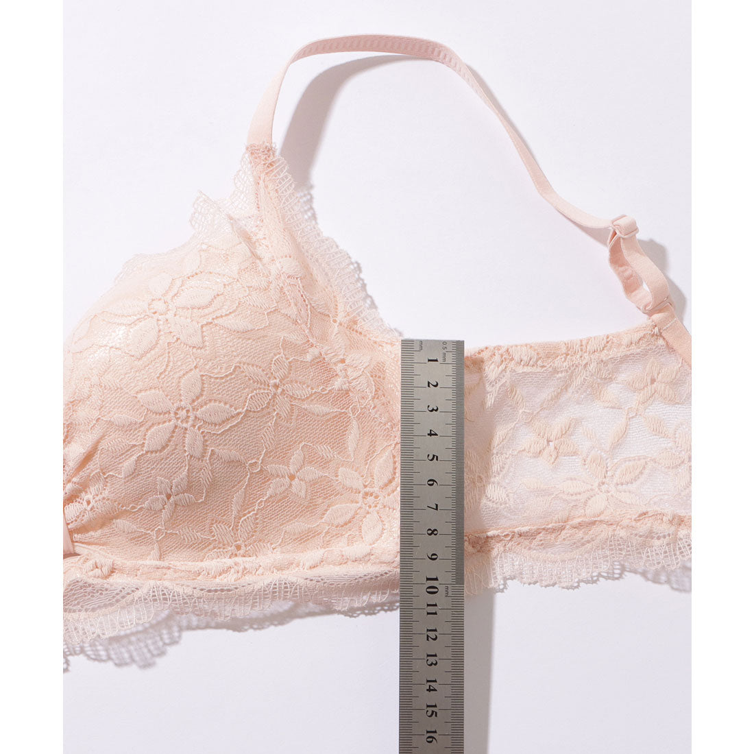 レースレディース Lace Ladies リボン ギャザー カットアウト フラワー レース ブラジャー&ショーツ セット【返品不可商品】 (グリーン) グリーン
