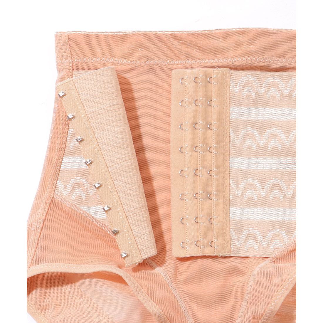 レースレディース Lace Ladies 1分丈 8列ホック シェイプアップ ガードル【返品不可商品】 (ベージュ) ベージュ