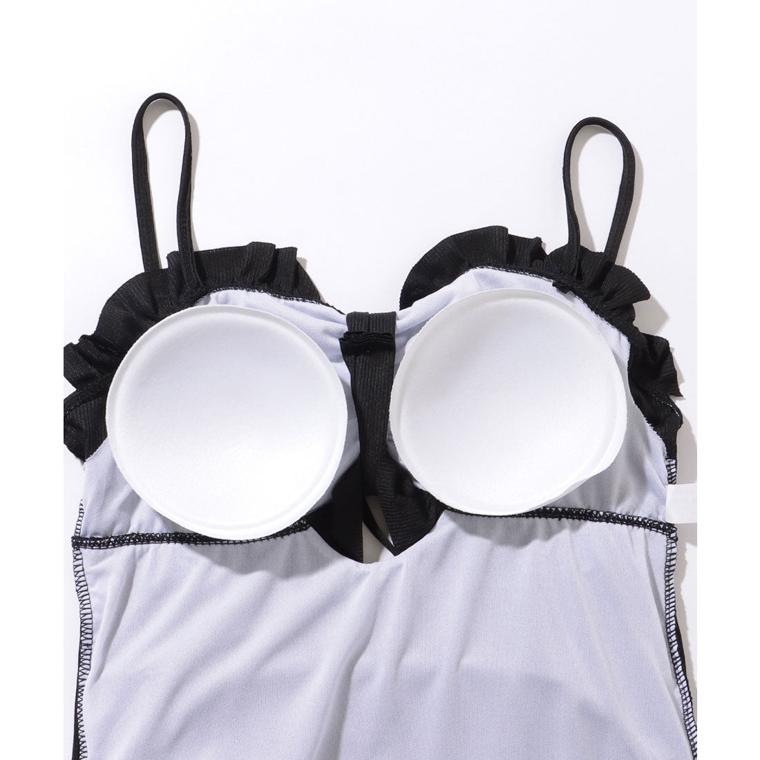 レースレディース Lace Ladies 【2点セット】ハートネック カットアウト フリル ワンピース 水着【返品不可商品】 (ブルー) ブルー