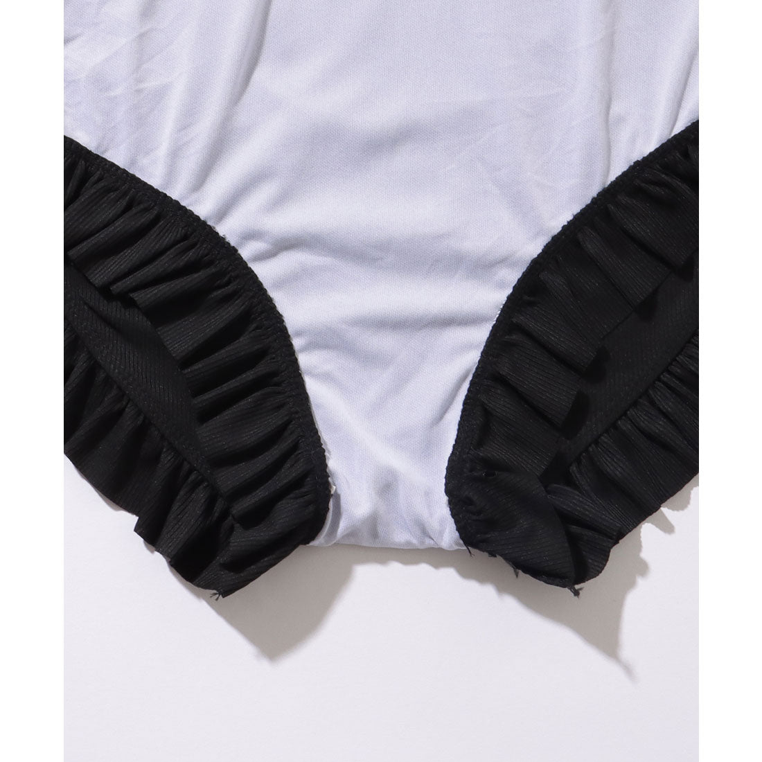レースレディース Lace Ladies 【2点セット】ハートネック カットアウト フリル ワンピース 水着【返品不可商品】 (ブルー) ブルー