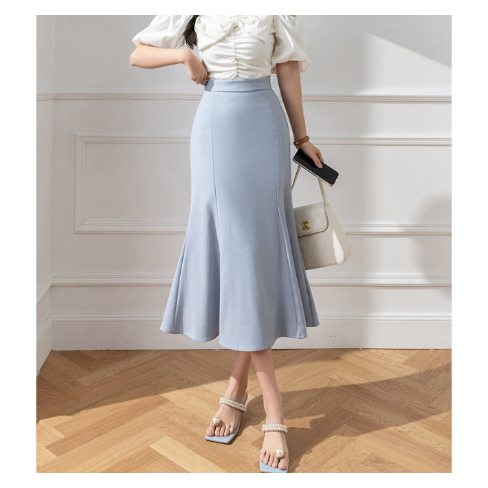 リリーオブバリー Lily of Valley ハイウエスト マーメイド スカート ボトムス ミディアム丈 きれいめ カジュアル 上品 (OWT) OWT