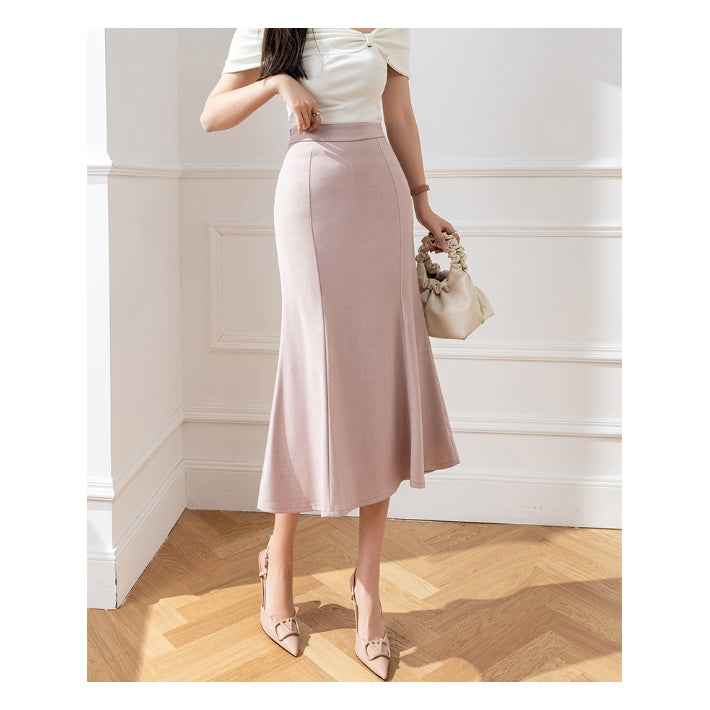 リリーオブバリー Lily of Valley ハイウエスト マーメイド スカート ボトムス ミディアム丈 きれいめ カジュアル 上品 (OWT) OWT