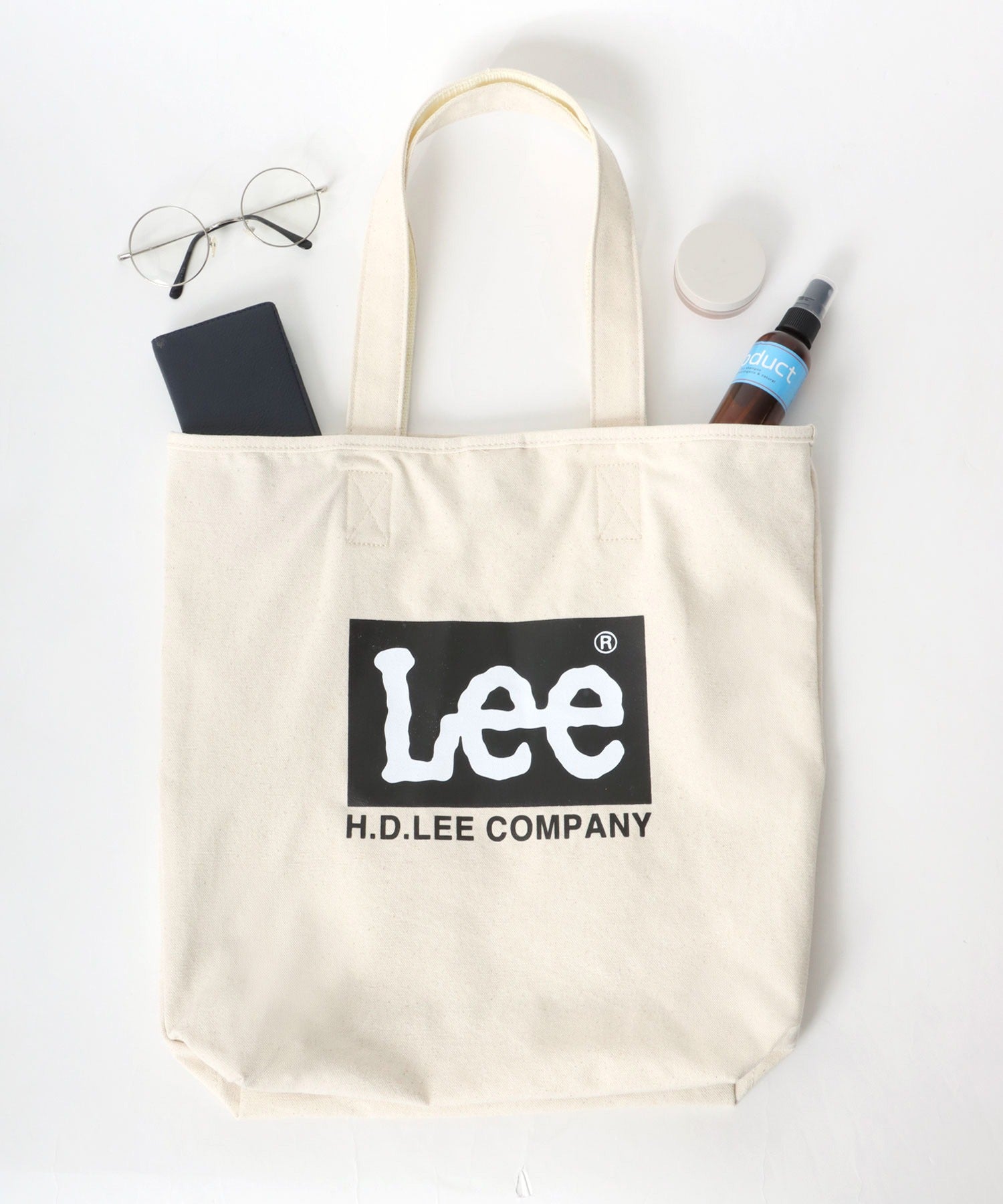 李/リー 帆布 大標誌 托特包/休閒包 男士 女士 休閒 托特 出遊 鞄 かばん カバン
