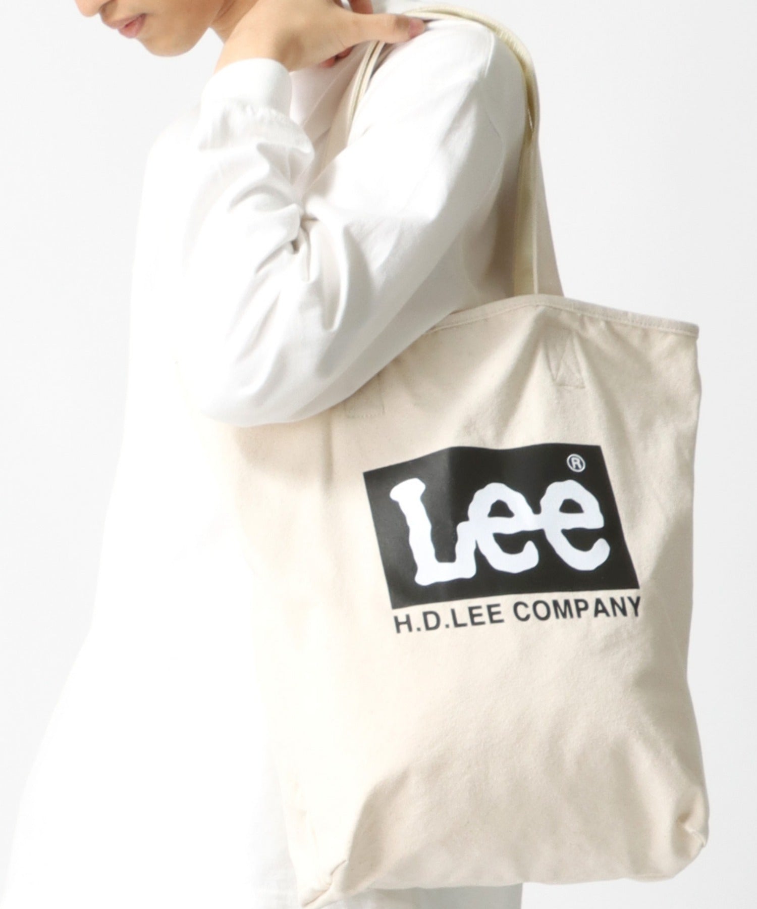 李/リー 帆布 大標誌 托特包/休閒包 男士 女士 休閒 托特 出遊 鞄 かばん カバン