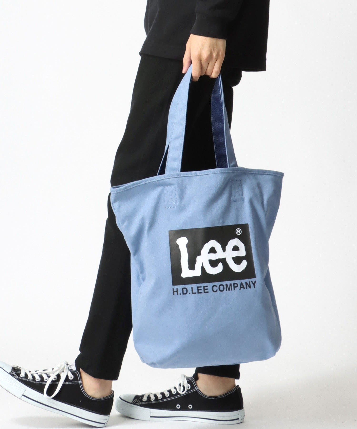 李/リー 帆布 大標誌 托特包/休閒包 男士 女士 休閒 托特 出遊 鞄 かばん カバン