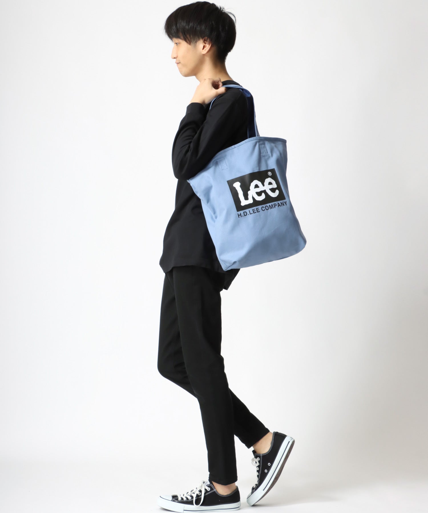 李/リー 帆布 大標誌 托特包/休閒包 男士 女士 休閒 托特 出遊 鞄 かばん カバン