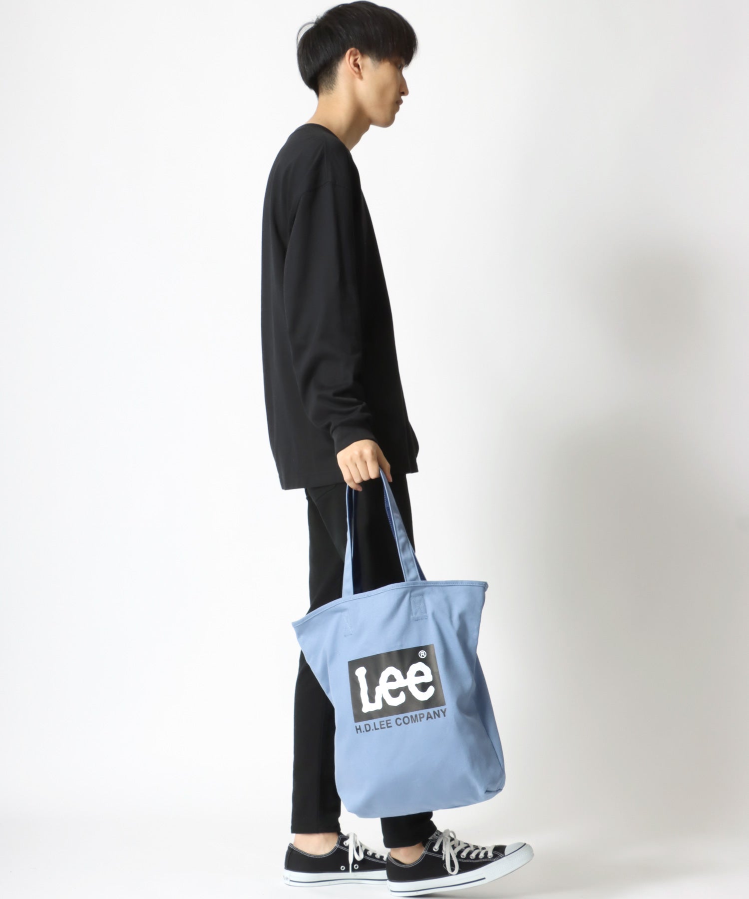 李/リー 帆布 大標誌 托特包/休閒包 男士 女士 休閒 托特 出遊 鞄 かばん カバン