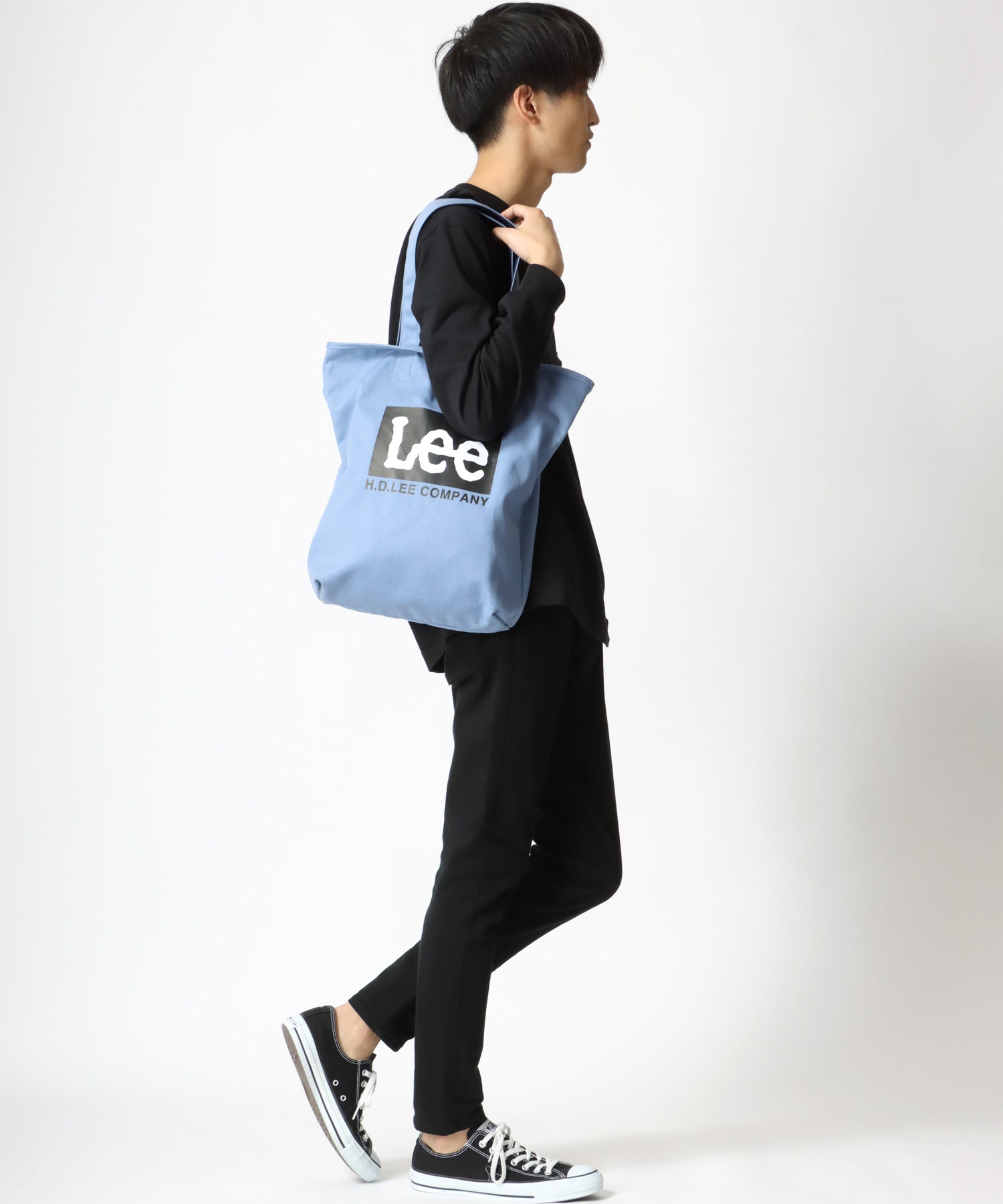 李/リー 帆布 大標誌 托特包/休閒包 男士 女士 休閒 托特 出遊 鞄 かばん カバン