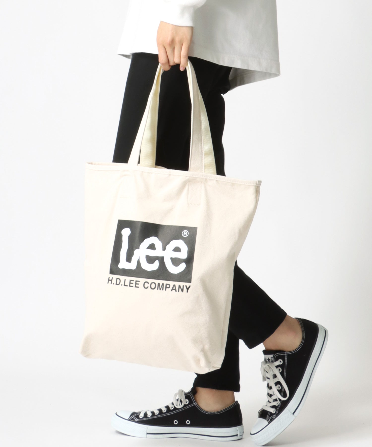 李/リー 帆布 大標誌 托特包/休閒包 男士 女士 休閒 托特 出遊 鞄 かばん カバン