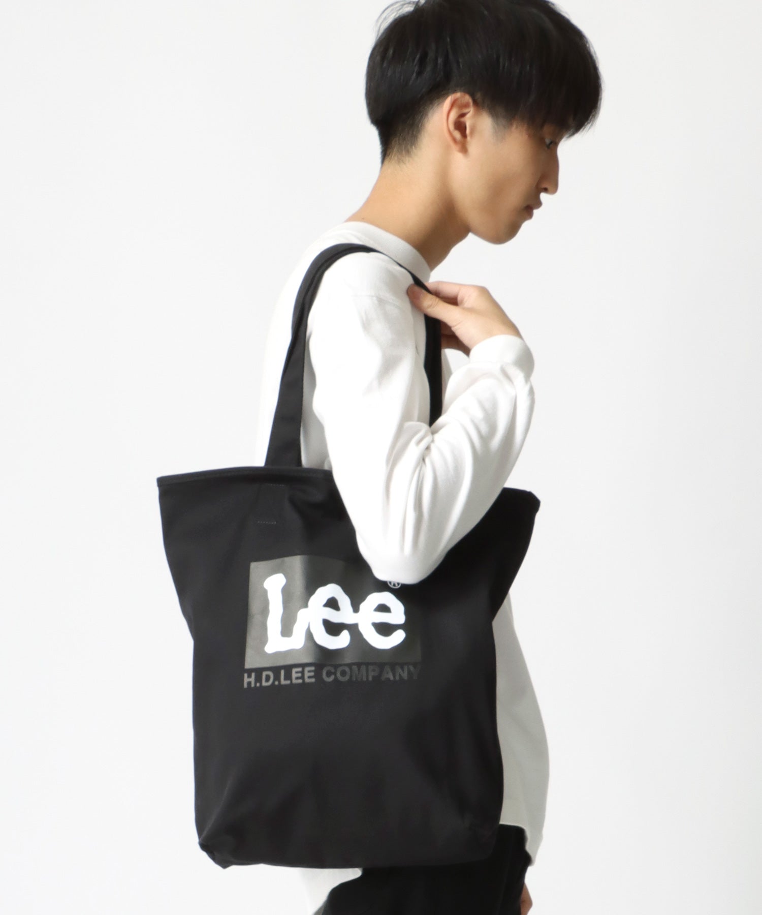 李/リー 帆布 大標誌 托特包/休閒包 男士 女士 休閒 托特 出遊 鞄 かばん カバン