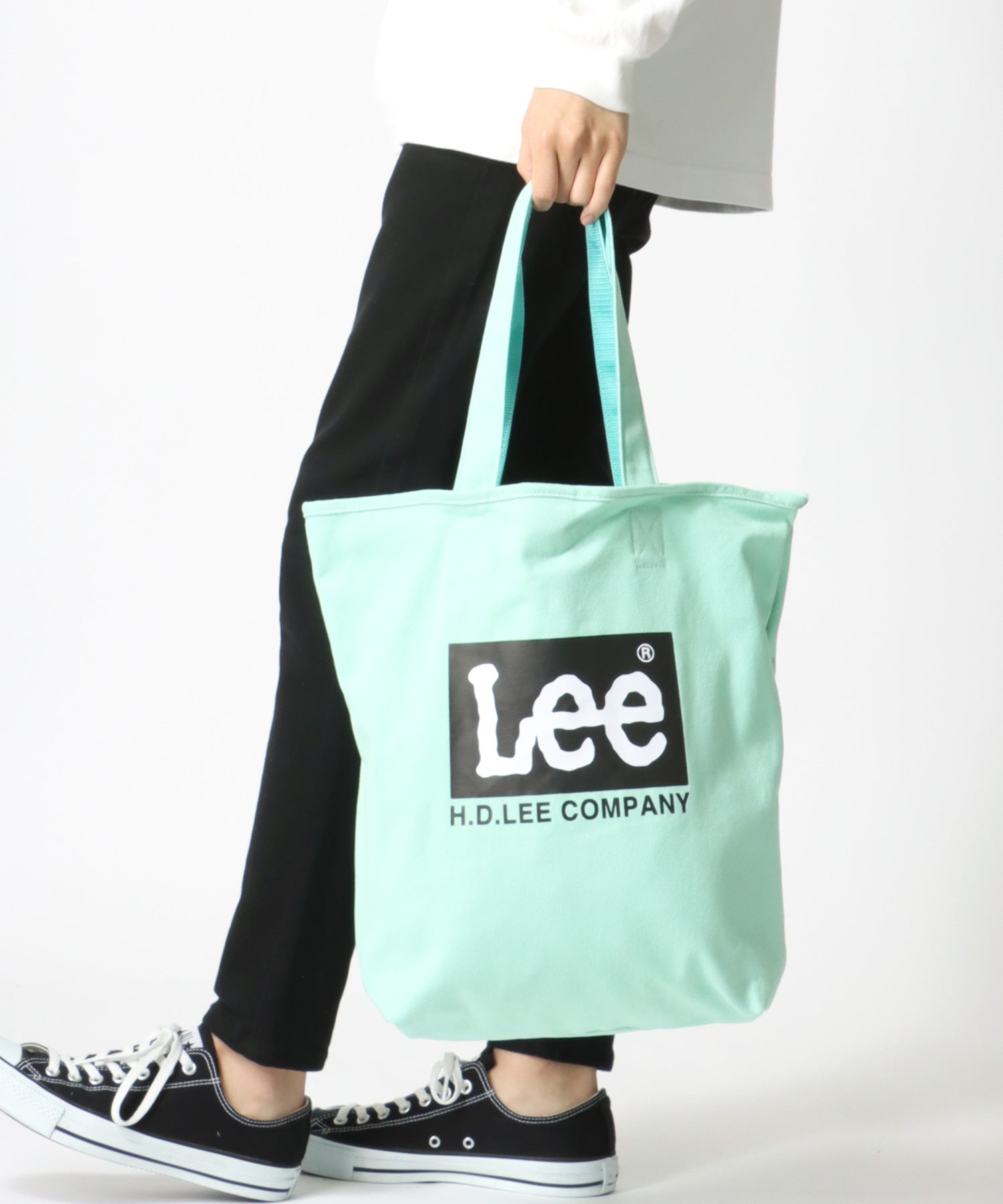 李/リー 帆布 大標誌 托特包/休閒包 男士 女士 休閒 托特 出遊 鞄 かばん カバン