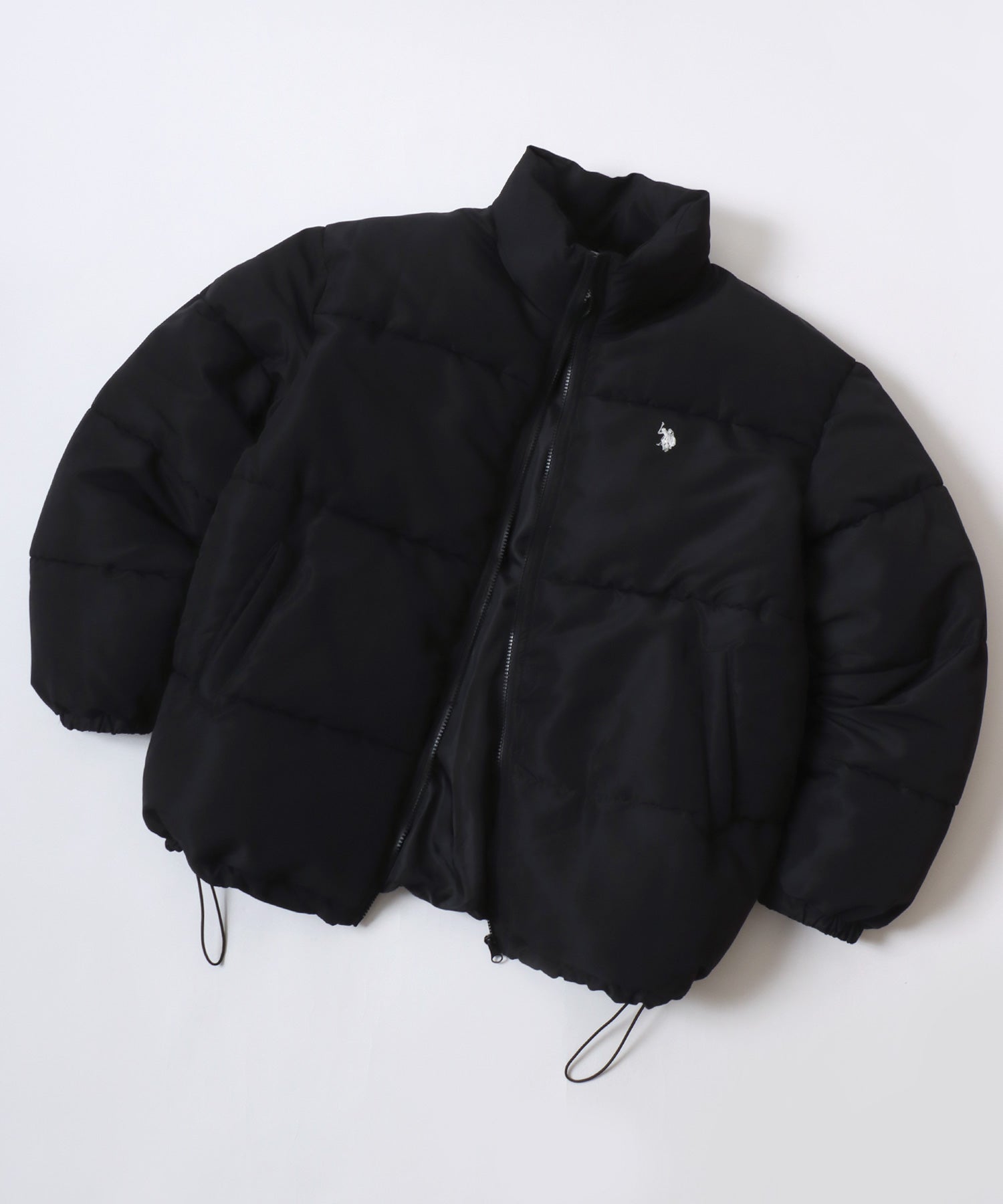 ラザル Lazar U.S.POLO ASSN./USPA ユーエスポロアッスン Padded Jacket/オーバーサイズ 中綿 ファイバーダウン パデッドジャケット/パファージャケット/レディース メンズ (アイボリー) アイボリー