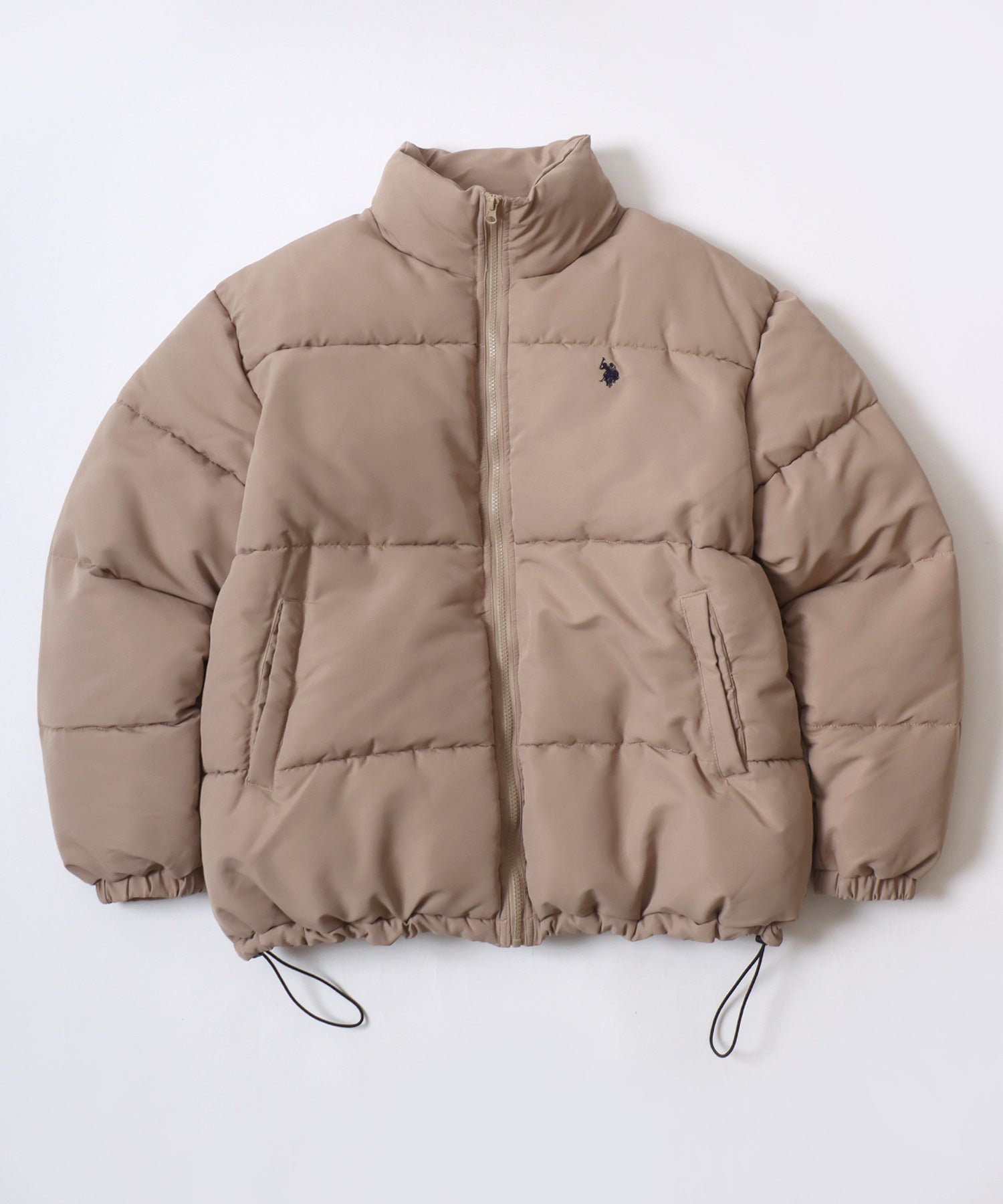 ラザル Lazar U.S.POLO ASSN./USPA ユーエスポロアッスン Padded Jacket/オーバーサイズ 中綿 ファイバーダウン パデッドジャケット/パファージャケット/レディース メンズ (アイボリー) アイボリー