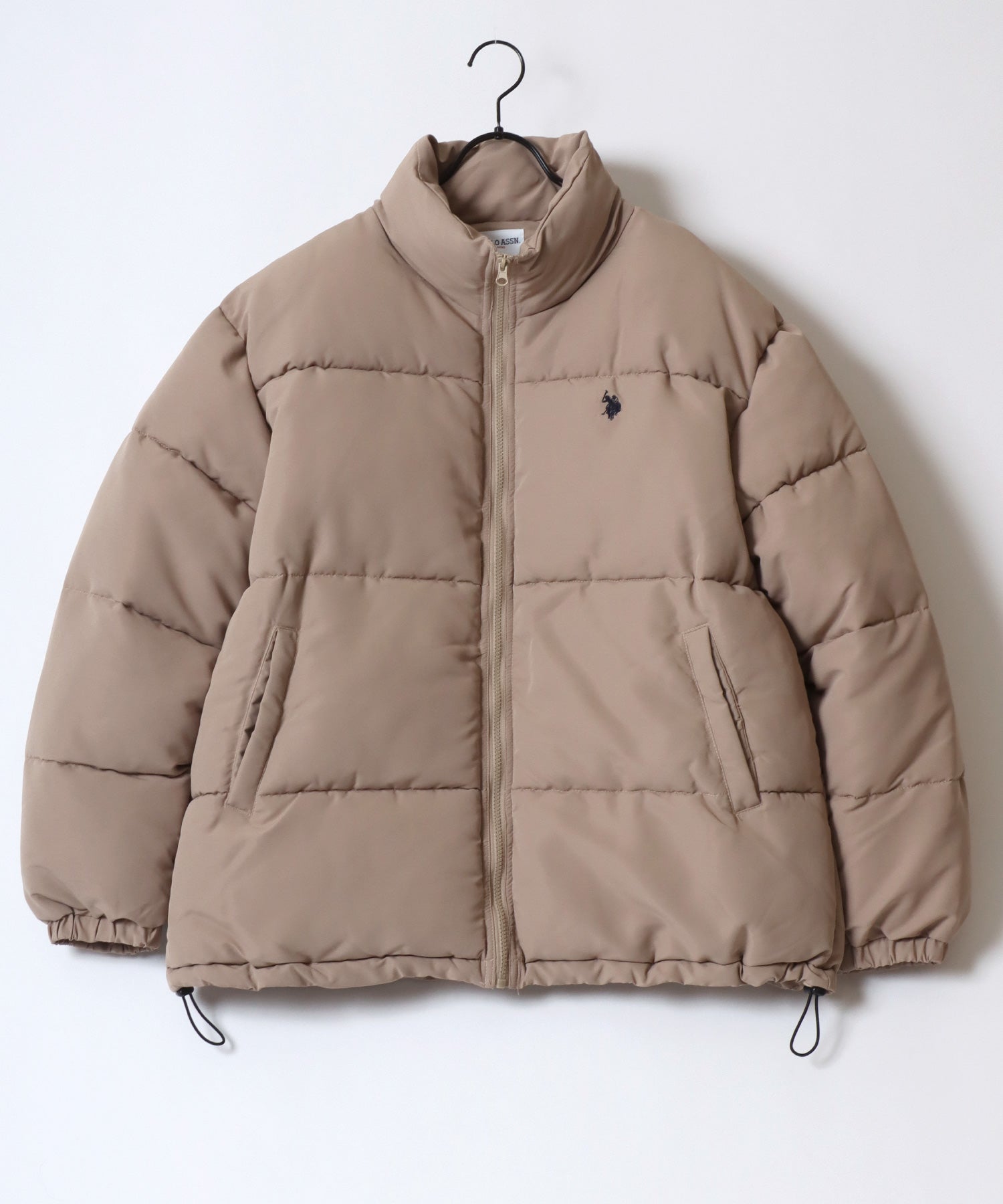ラザル Lazar U.S.POLO ASSN./USPA ユーエスポロアッスン Padded Jacket/オーバーサイズ 中綿 ファイバーダウン パデッドジャケット/パファージャケット/レディース メンズ (アイボリー) アイボリー