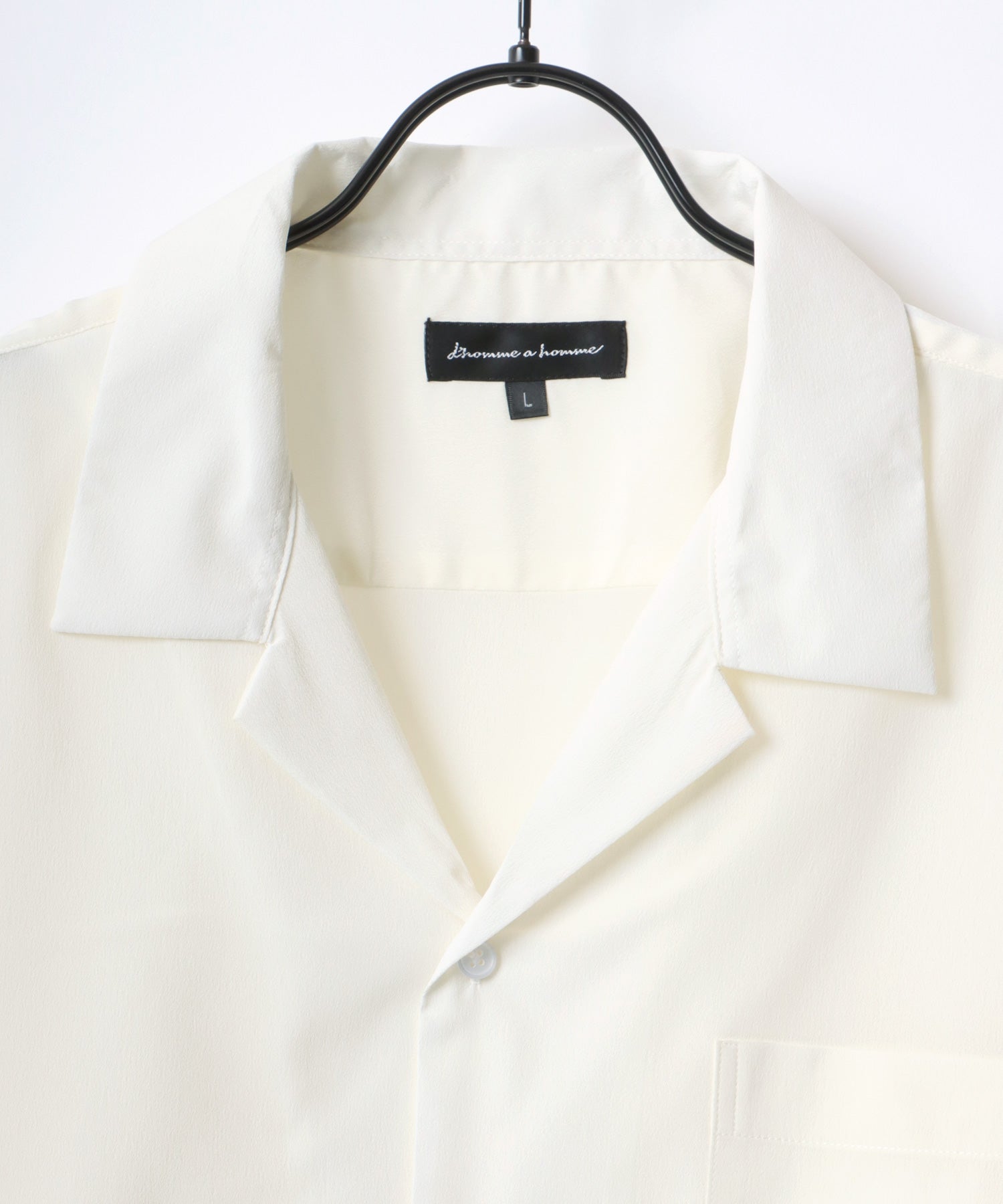 ラザル Lazar 【Lazar】オーバーサイズ ドレープ オープンカラーシャツ/無地/総柄/ストライプ/クレイジーパターン メンズ 長袖 シャツ