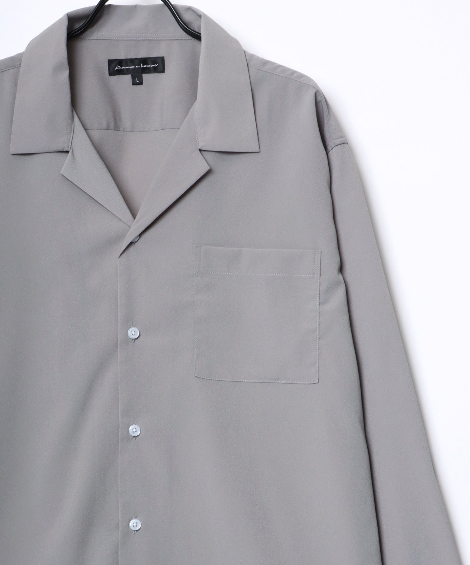 拉扎爾 Lazar 【Lazar】超大碼 垂墜 開領襯衫/純色/全圖案/條紋/瘋狂圖案 男士 長袖 襯衫