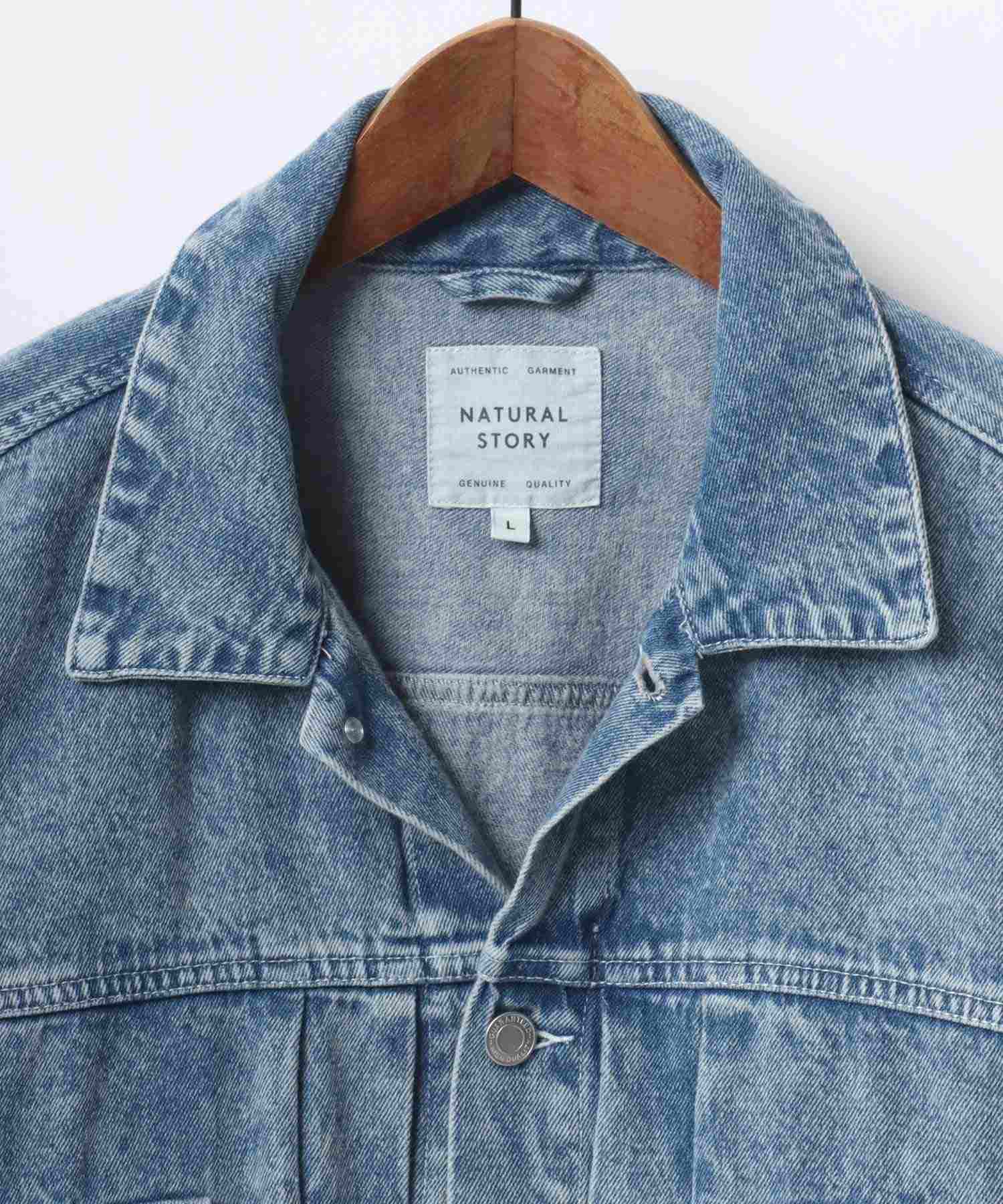 超大尺寸 復古風 化學洗水加工 短版 牛仔外套 女士 男士 外套 G夾克
