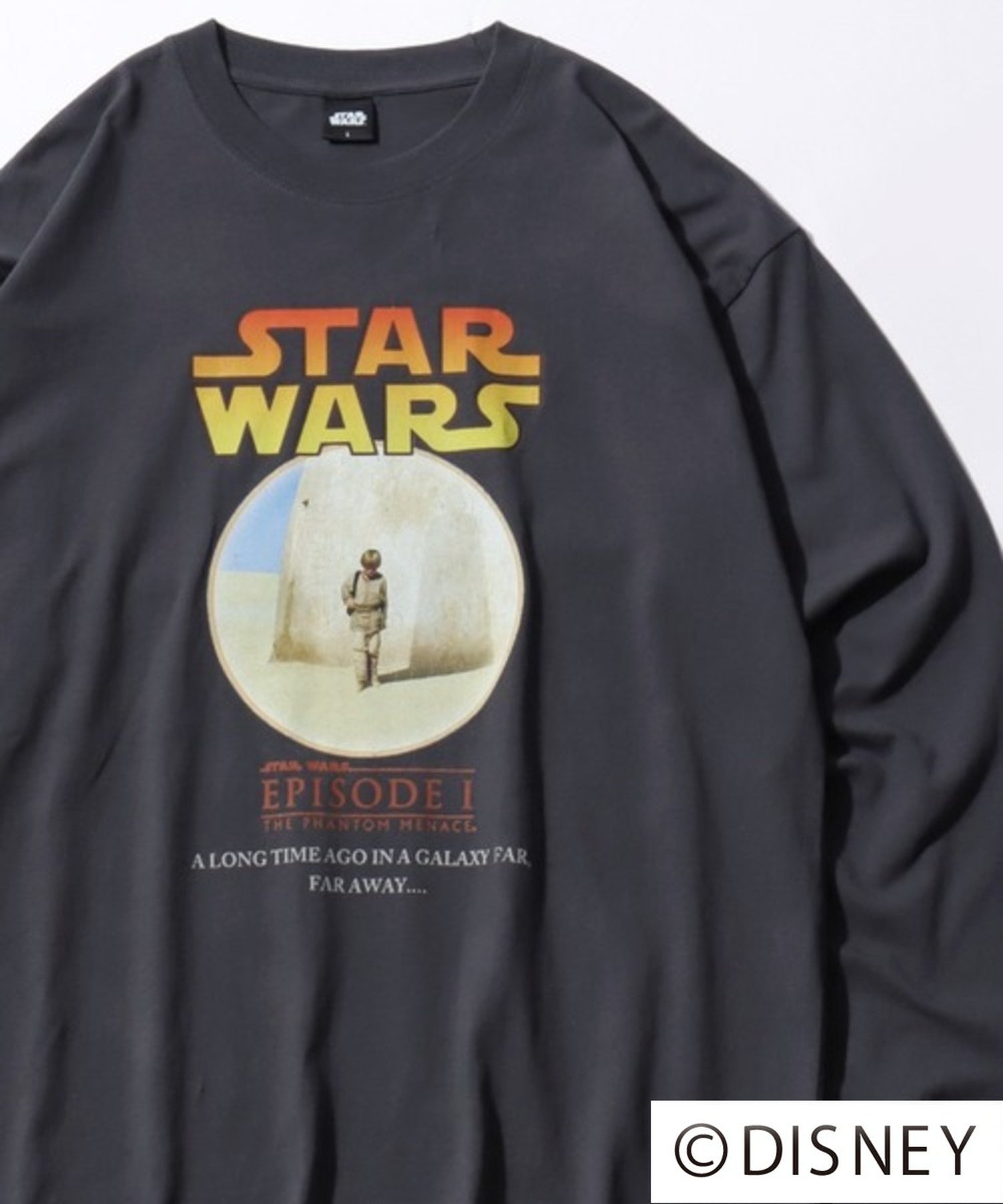 ラザル Lazar STAR WARS スターウォーズ ヴィンテージ加工 ポスターアート 長袖 Tシャツ (ブラック系その他) ブラック系その他