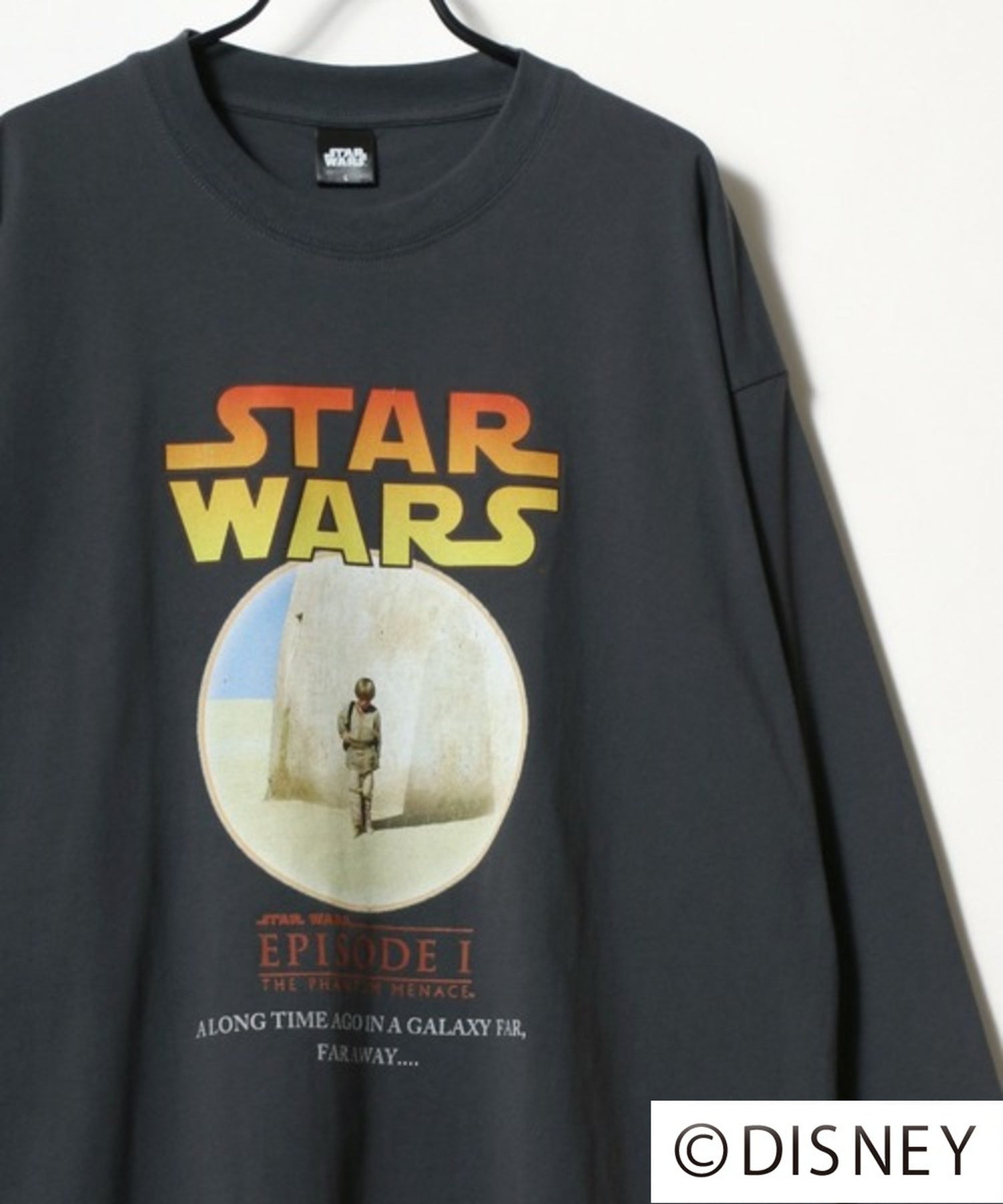ラザル Lazar STAR WARS スターウォーズ ヴィンテージ加工 ポスターアート 長袖 Tシャツ (ブラック系その他) ブラック系その他