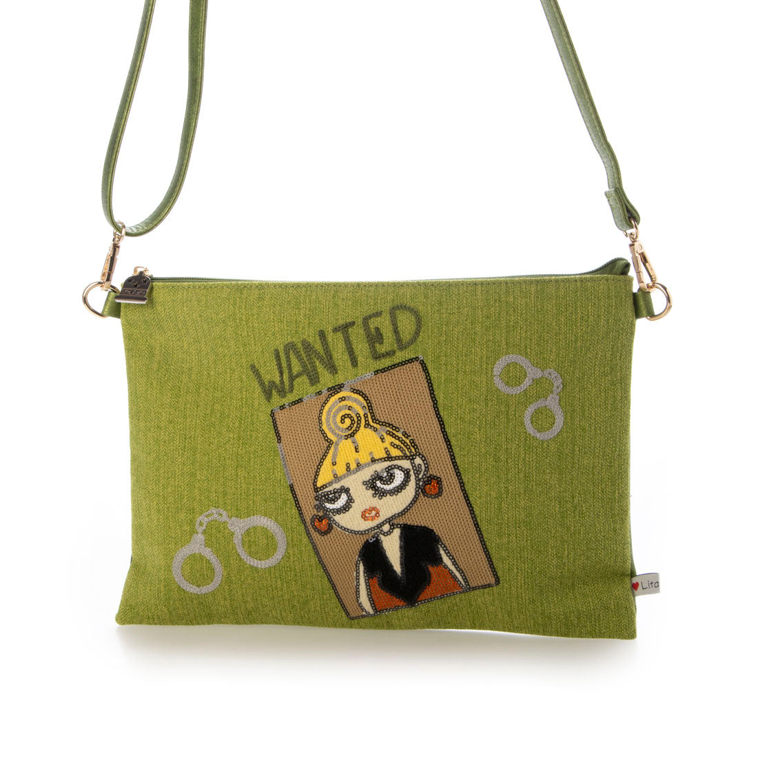 ライル Lyre Lyre クラッチショルダー WANTED (ライトグリーン) ライトグリーン