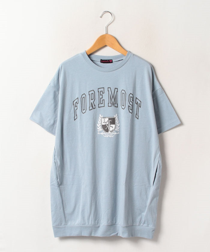 ラブトキシック Lovetoxic 【アパレルEC別注】カレッジロゴTワンピース