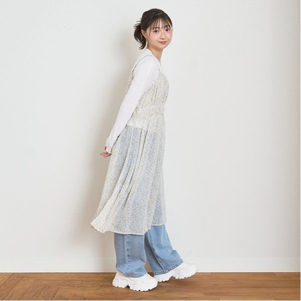 ラブトキシック Lovetoxic 花柄キャミワンピース (クロ) クロ