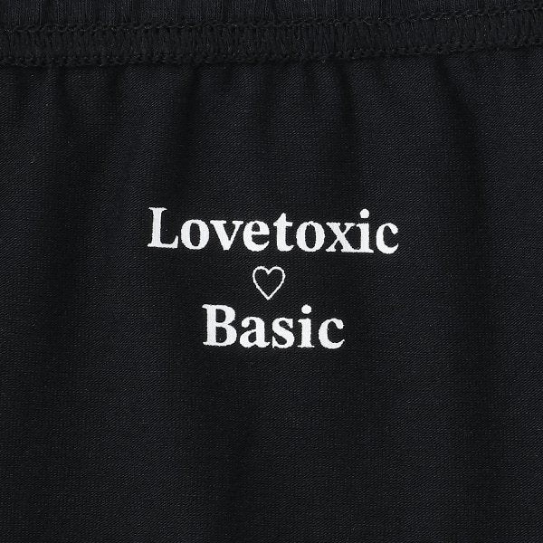 ラブトキシック Lovetoxic 【BS】綿混10分丈レギンス (クロ) クロ