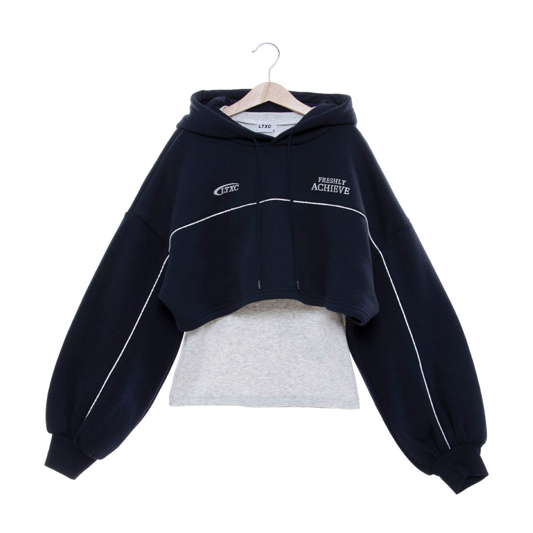 ラブトキシック Lovetoxic 【LTXC】裏起毛クロップドパーカインナーSET