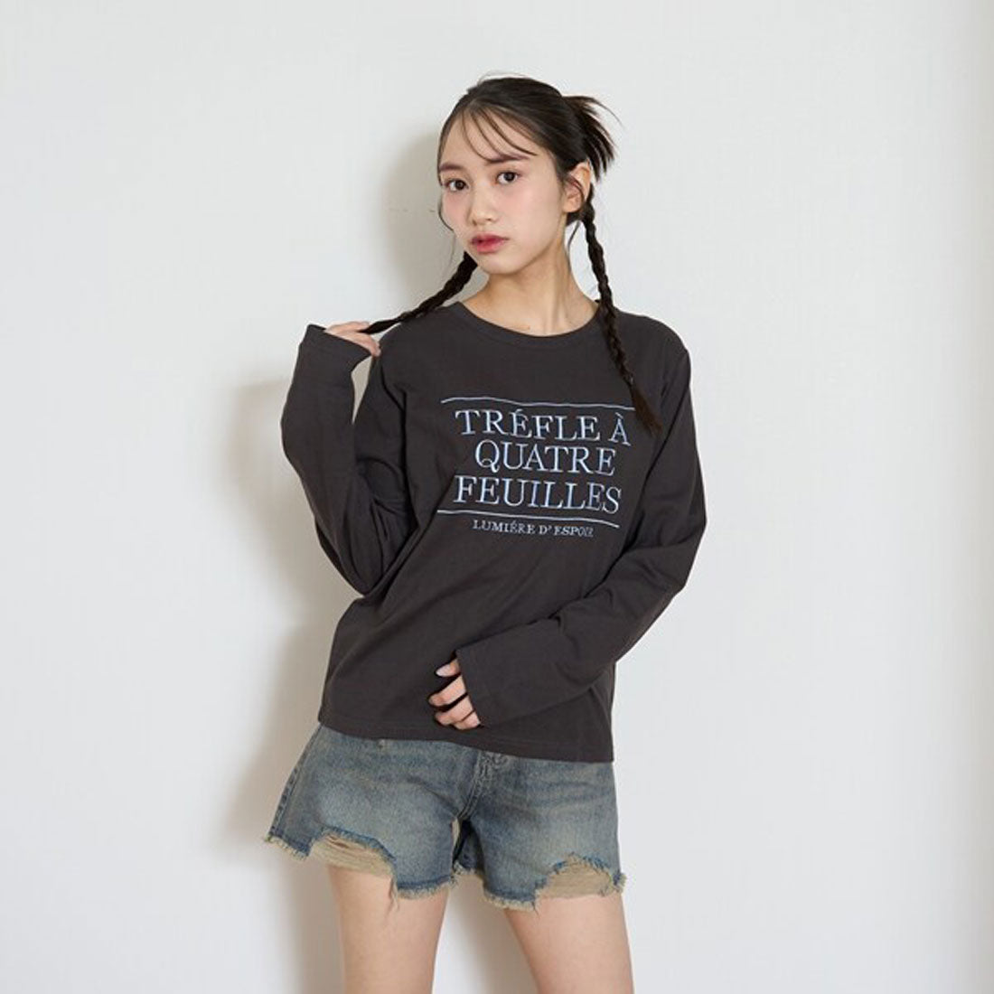 ラブトキシック Lovetoxic ロゴ刺繍長袖Tシャツ