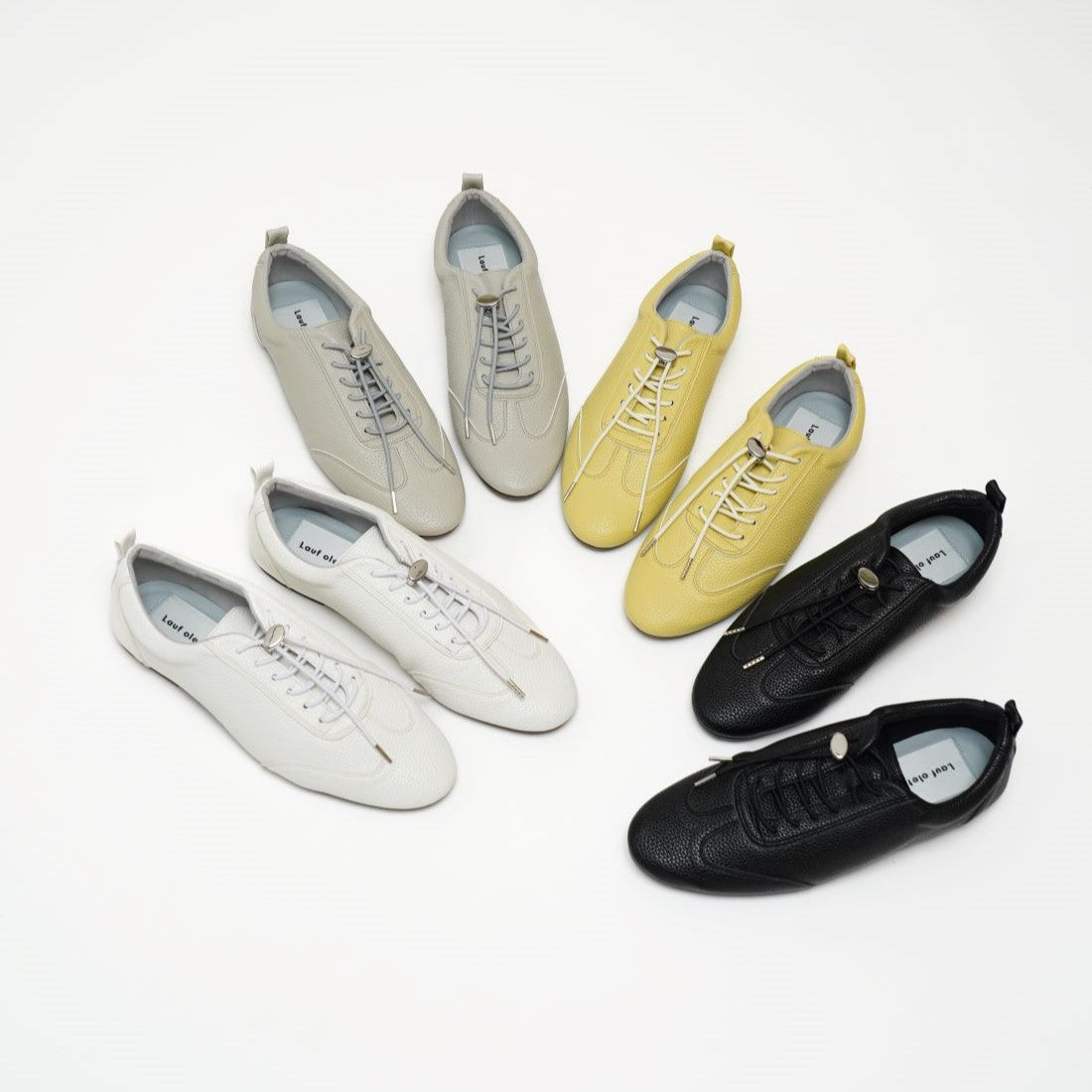 ラフオレッタ Lauf oletta 【レイン対応】ソフトバレエスニーカー ALL-WEATHER(LRH105A) (BLACK) BLACK