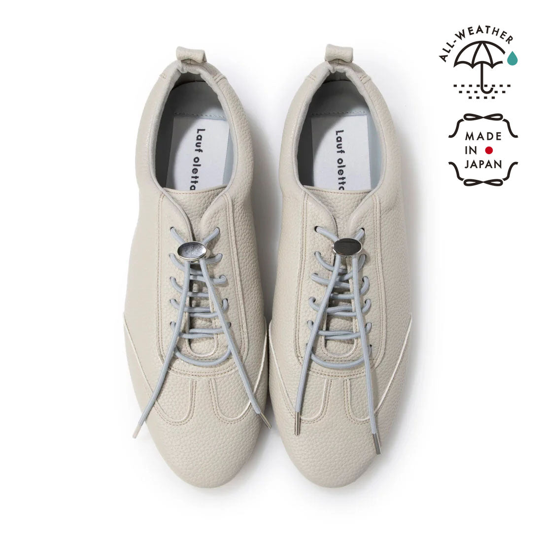 ラフオレッタ Lauf oletta 【レイン対応】ソフトバレエスニーカー ALL-WEATHER(LRH105A) (GRAY) GRAY