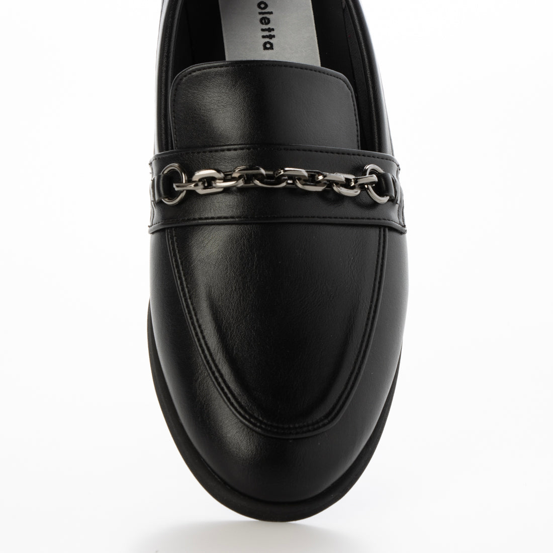 ラフオレッタ Lauf oletta 【レイン対応】ソフトチェーンローファー(LRH124) (BLACK) BLACK